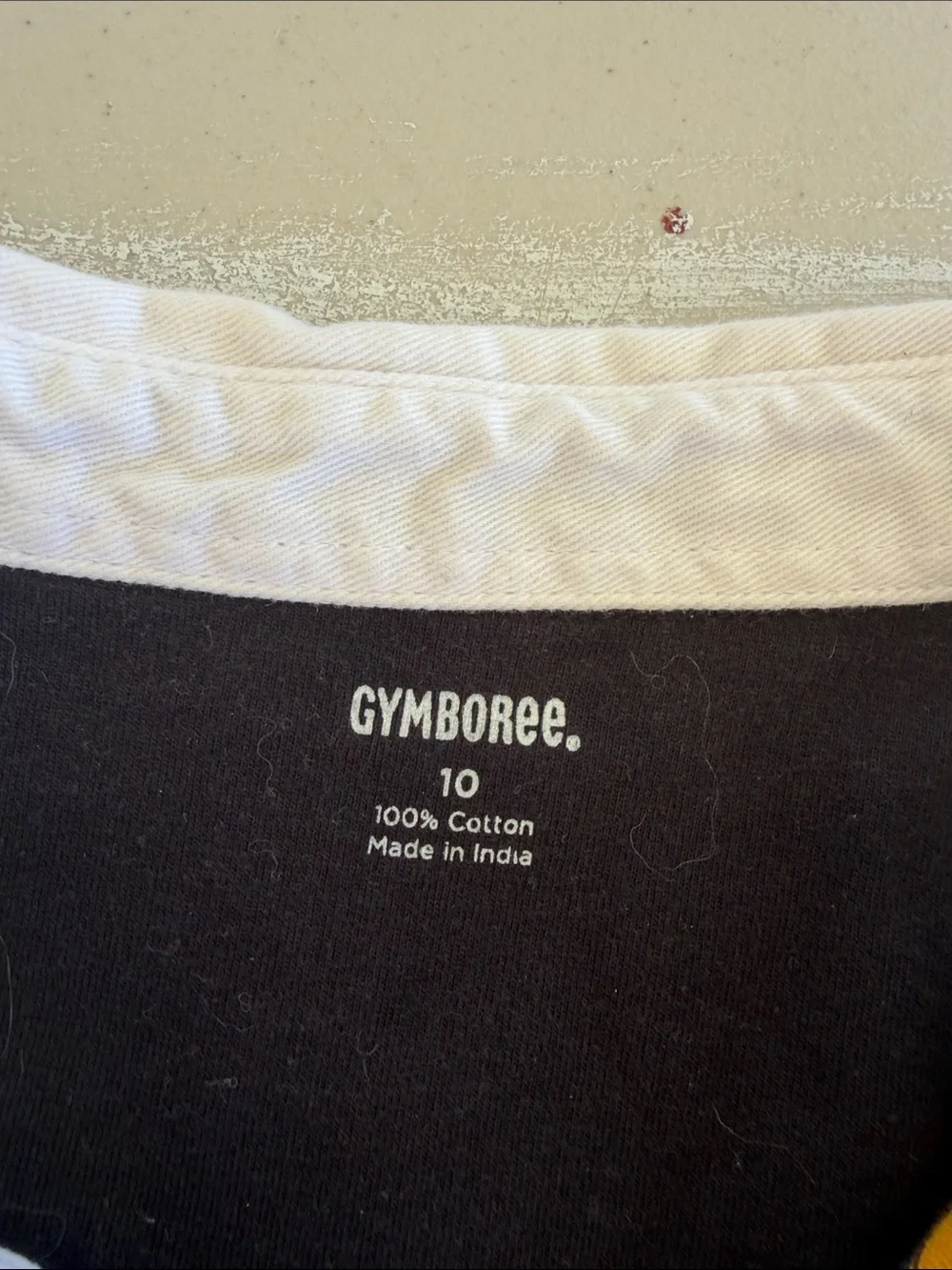 Gymboree Black and Yellow Striped Long-Sleeve Rugby Shirt